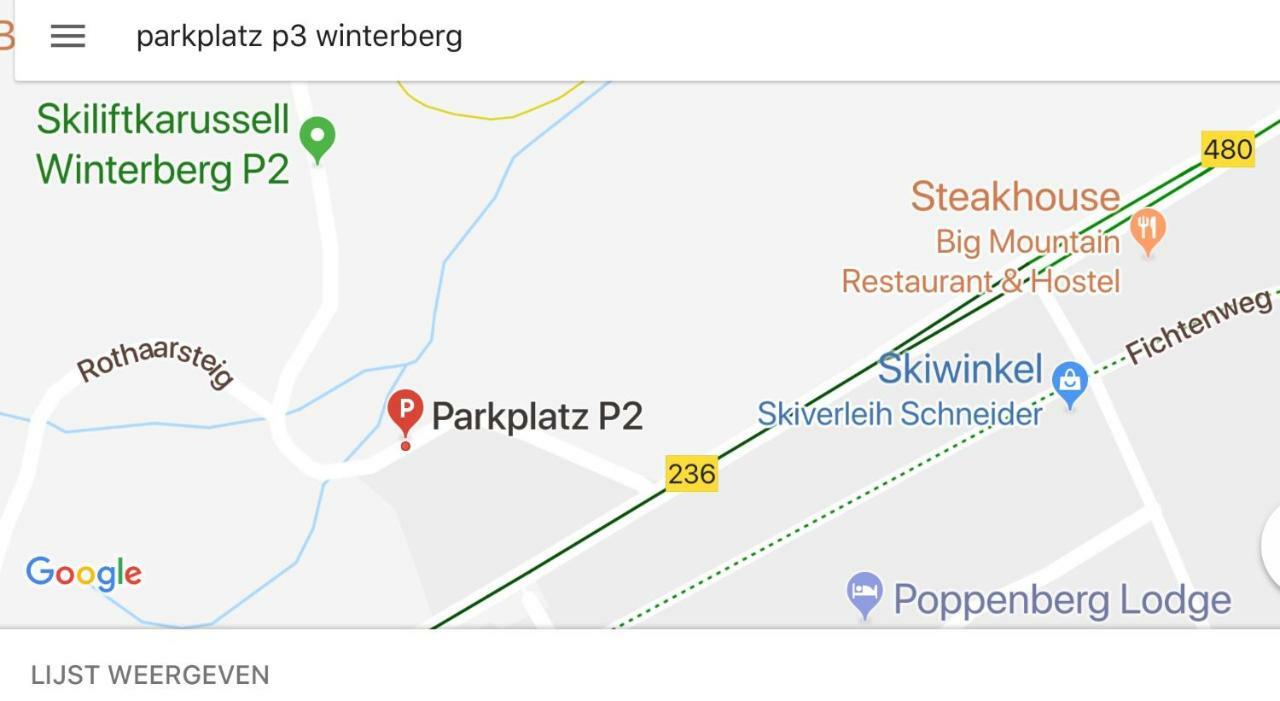 Poppenberg Lodge Winterberg Buitenkant foto